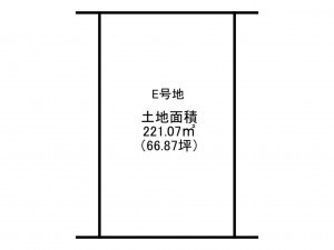 泉南市男里、土地の間取り画像です