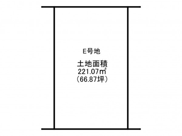 泉南市男里、土地の間取り画像です