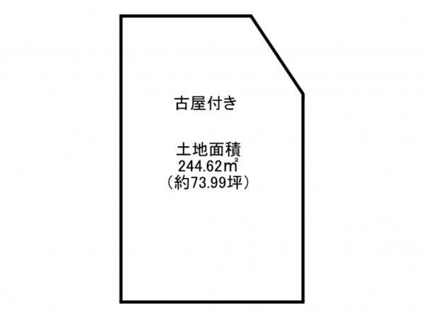 泉南市樽井、土地の間取り画像です