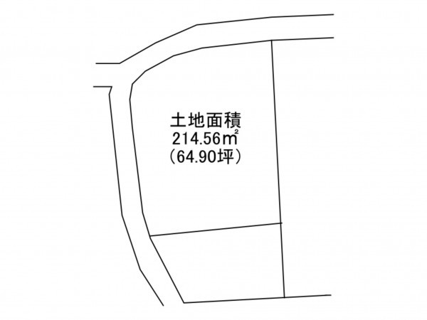 泉南市中小路、土地の間取り画像です