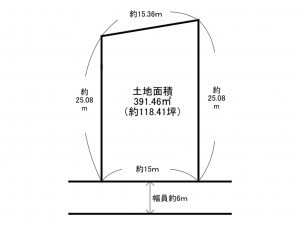 泉南市新家、土地の間取り画像です