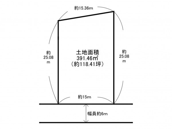 泉南市新家、土地の間取り画像です