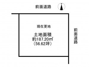 阪南市光陽台、土地の間取り画像です