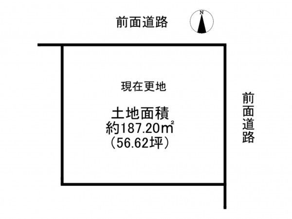 阪南市光陽台、土地の間取り画像です