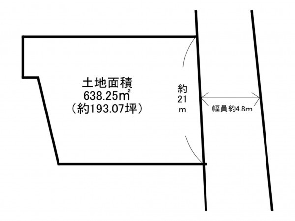 阪南市石田、土地の間取り画像です