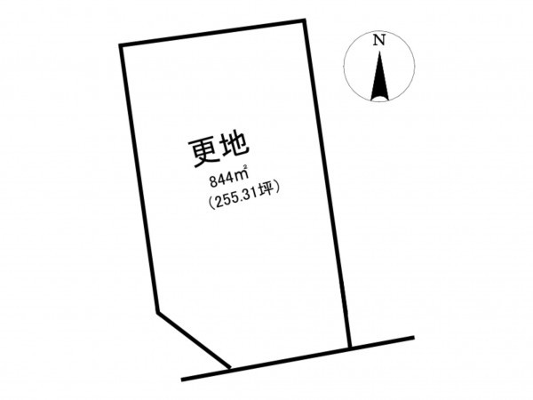 阪南市貝掛、土地の間取り画像です