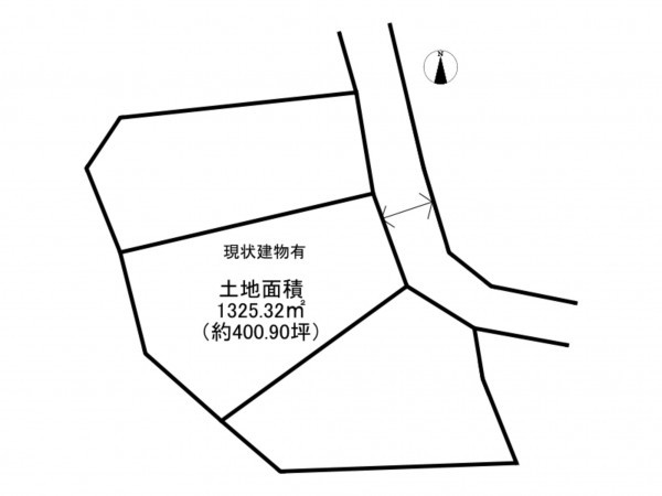 阪南市箱作、土地の間取り画像です
