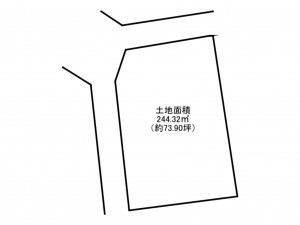 泉南郡岬町淡輪、土地の間取り画像です