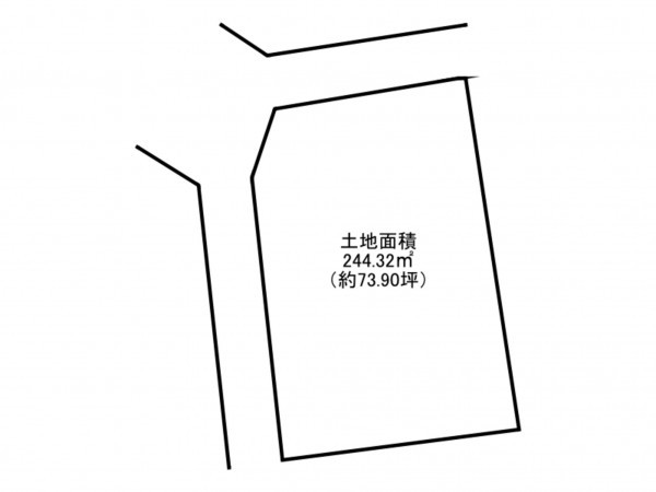 泉南郡岬町淡輪、土地の間取り画像です