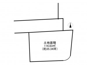 阪南市鳥取中、土地の間取り画像です