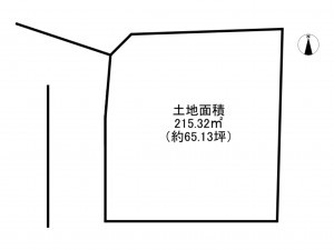 阪南市舞、土地の間取り画像です