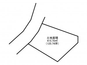 阪南市光陽台、土地の間取り画像です