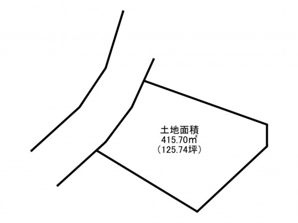 阪南市光陽台、土地の間取り画像です