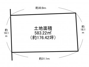 泉南郡岬町淡輪、土地の間取り画像です