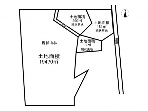 泉南郡岬町淡輪、土地の間取り画像です