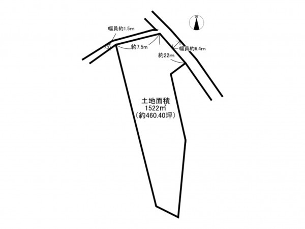 阪南市箱作、土地の間取り画像です