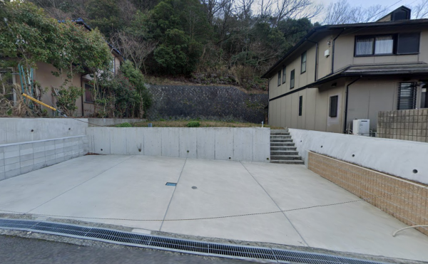 阪南市山中渓、土地の画像です