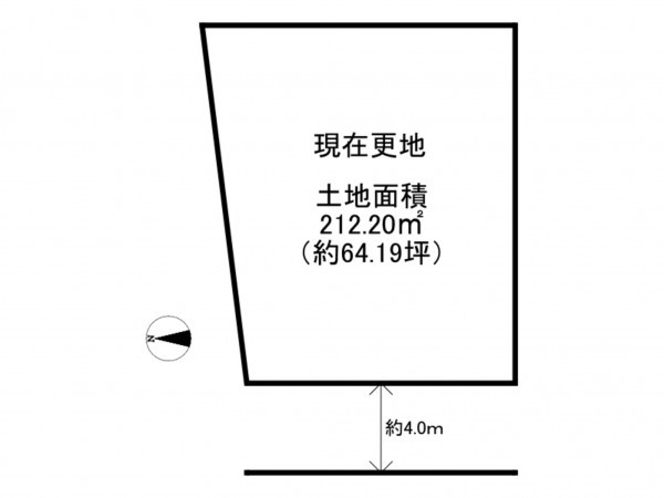 泉南郡岬町淡輪、土地の間取り画像です