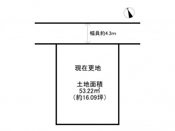 泉南郡岬町深日、土地の間取り画像です
