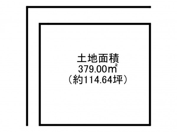 阪南市南山中、土地の間取り画像です