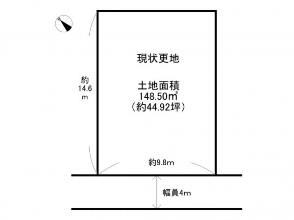 阪南市舞、土地の間取り画像です