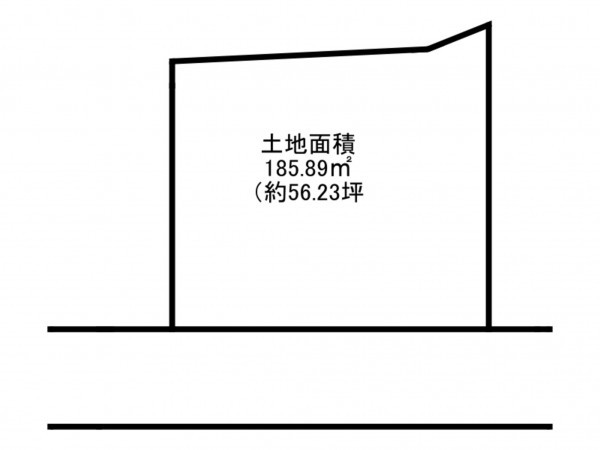 阪南市光陽台、土地の間取り画像です