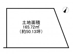 阪南市舞、土地の間取り画像です