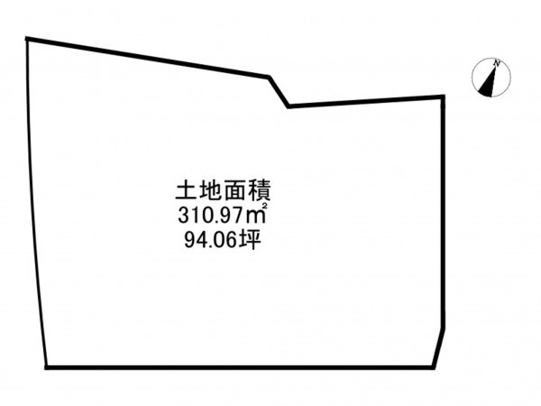 泉南郡岬町深日、土地の間取り画像です