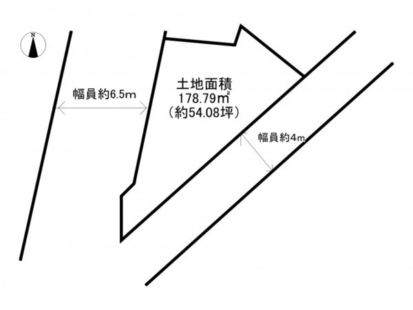 阪南市光陽台、土地の間取り画像です