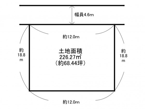 泉南郡岬町淡輪、土地の間取り画像です