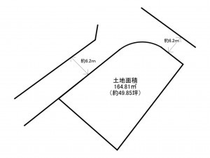 阪南市桑畑、土地の間取り画像です
