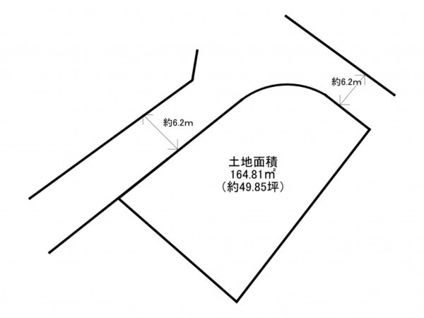 阪南市桑畑、土地の間取り画像です