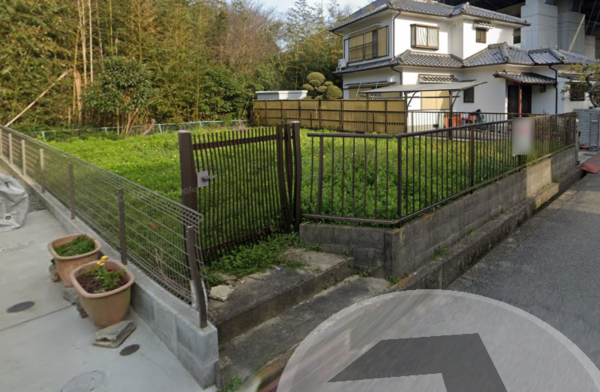 阪南市山中渓、土地の画像です