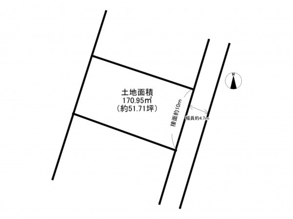 阪南市山中渓、土地の間取り画像です