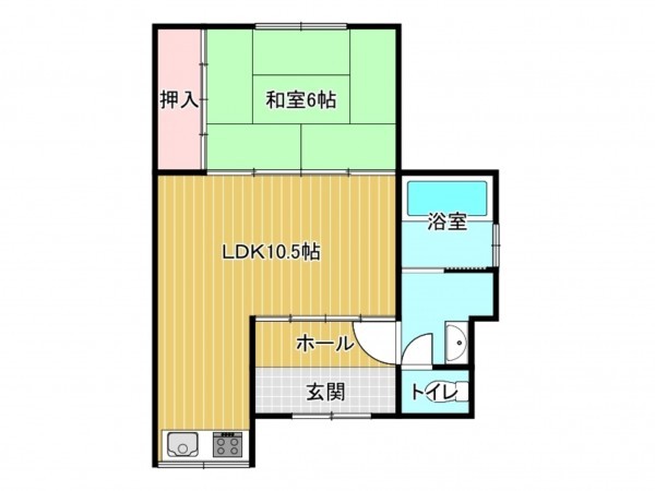 泉南郡岬町多奈川谷川、中古一戸建ての間取り画像です