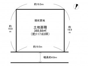 阪南市箱の浦、土地の間取り画像です