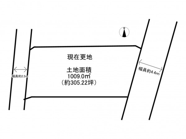 阪南市箱作、土地の間取り画像です