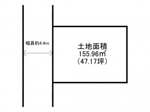 阪南市自然田、土地の間取り画像です