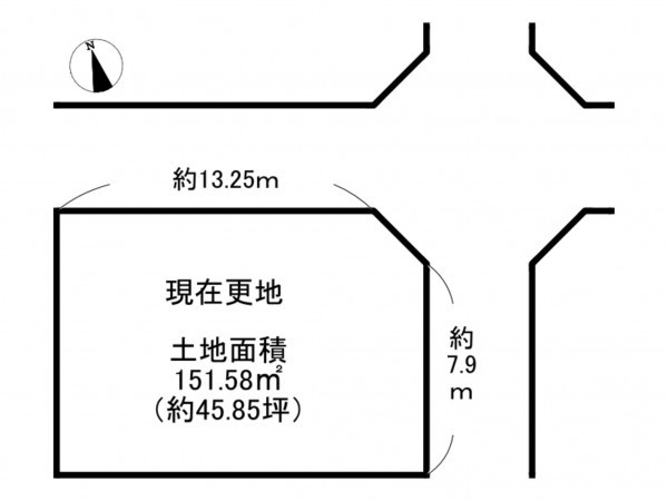 阪南市箱作、土地の間取り画像です