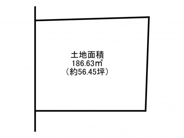 阪南市箱作、土地の間取り画像です