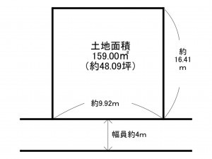 泉南郡岬町淡輪、土地の間取り画像です