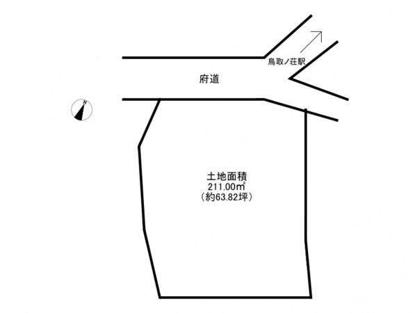 阪南市鳥取、土地の間取り画像です
