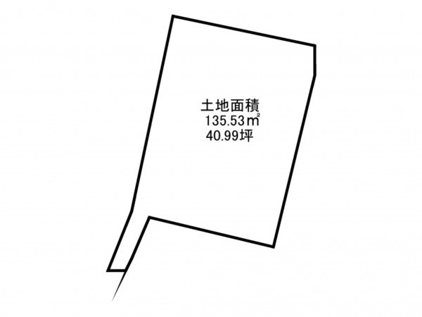 泉南郡岬町多奈川小島、土地の間取り画像です