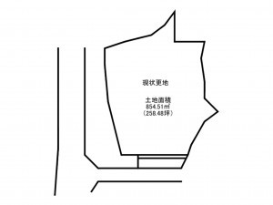 泉南市鳴滝、土地の間取り画像です