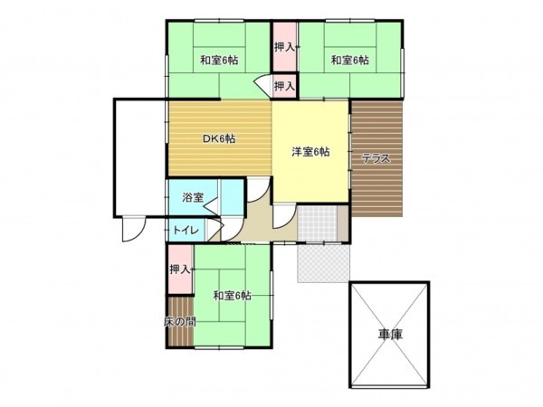 阪南市舞、中古一戸建ての間取り画像です