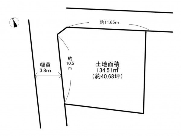 阪南市下出、土地の間取り画像です