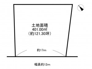泉南市信達市場、土地の間取り画像です