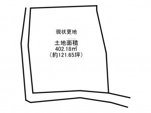 泉南市新家、土地の間取り画像です