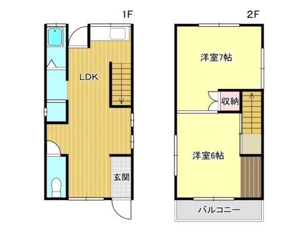 阪南市尾崎町、中古一戸建ての間取り画像です