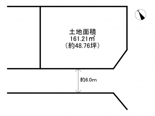 泉南市信達市場、土地の間取り画像です